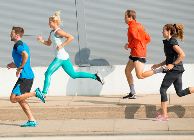 correr en grupo