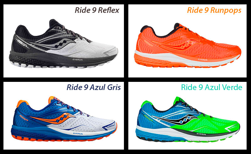 Descubre los colores más populares de las Saucony Ride 9