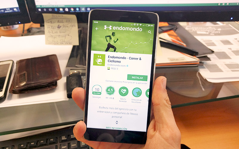 aplicación Endomondo corredores