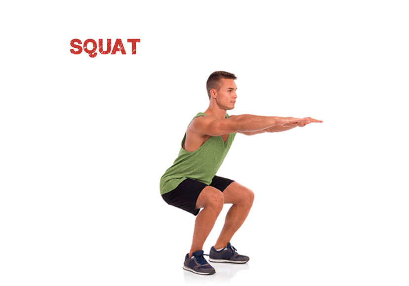 esercizio squat