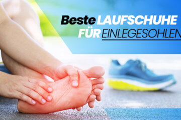 Laufschuhe zur Verwendung mit Einlegesohlen.