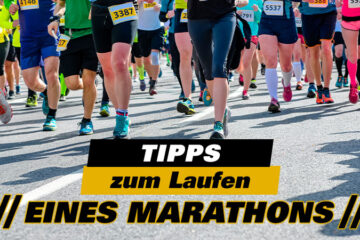 Einen Marathon laufen. Ratschlägen