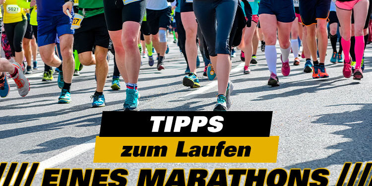 Einen Marathon laufen. Ratschlägen