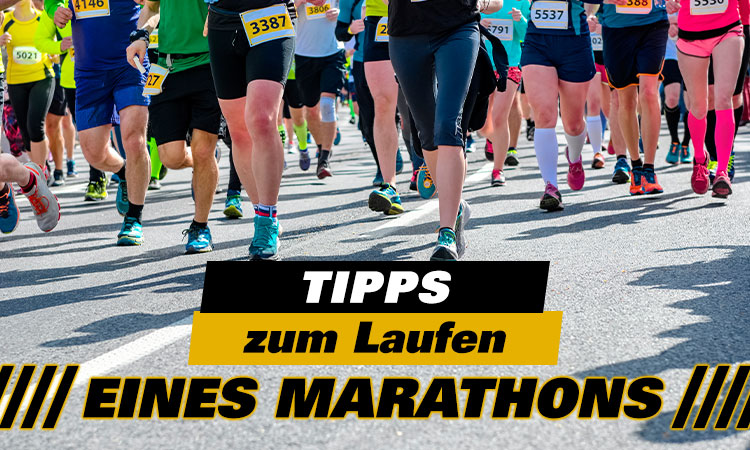 Einen Marathon laufen. Ratschlägen