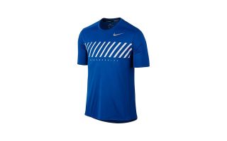 NIKE CAMISETA DRY MILER TOP SSNL GX AZUL