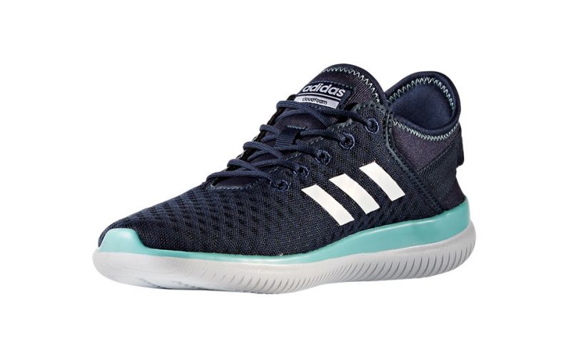 ADIDAS NEO CLOUDFOAM QTFLEX FEMME BLEU MARINE BLANC Grandes