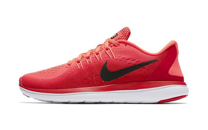 Peatonal Propuesta Dureza NIKE FLEX 2017 RN MUJER ROJO - zapatillas ligeras y flexibles