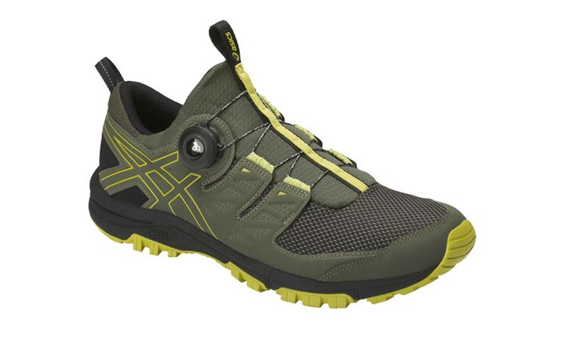 Asics Gel FujiRado Green Trail Running Trail running shoes offer