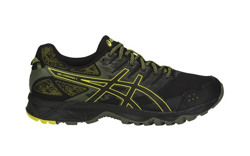 ASICS GEL SONOMA 3 NEGRO AMARILLO T724N 9089 | Zapatillas Asics 2018