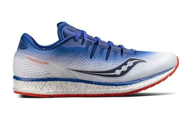 saucony freedom iso blue white