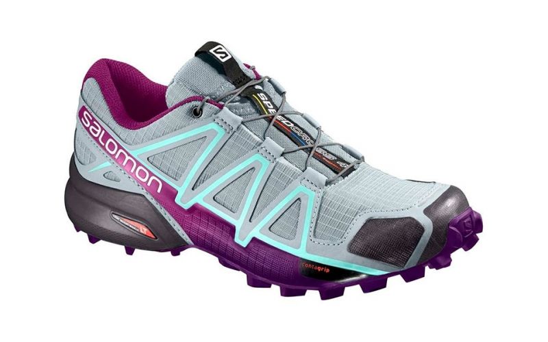 Verbetering Milieuactivist titel Salomon Speedcross 4 Grey Purple Women - Excellent quality design