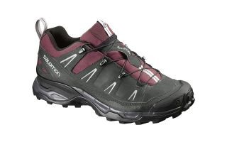 SALOMON X ULTRA LTR MUJER NEGRO ROJO BURDEOS L39041100
