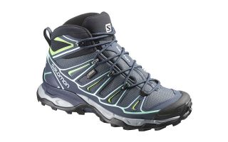SALOMON X ULTRA MID 2 GTX MUJER GRIS VERDE L37152400