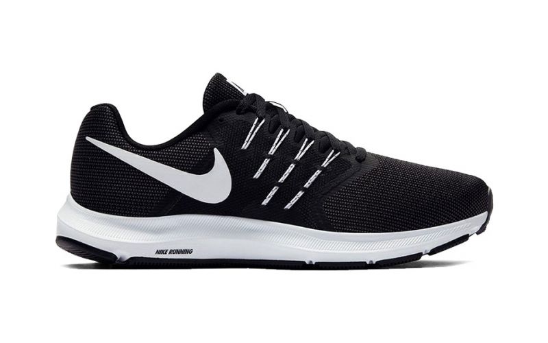 nike run swift black grey