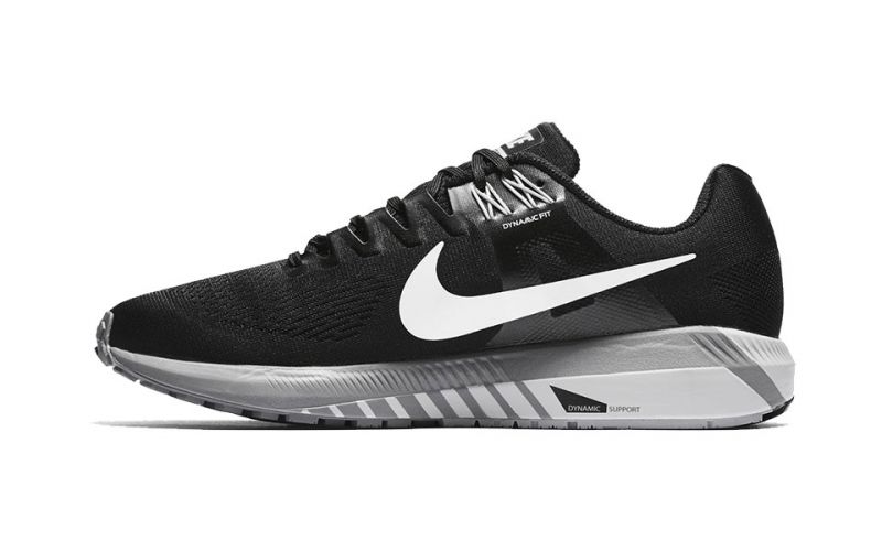 NIKE AIR ZOOM STRUCTURE 21 NEGRO BLANCO - Zapatillas Nike baratas