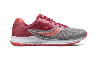 SAUCONY RIDE 10 MUJER GRIS CEREZA S103732