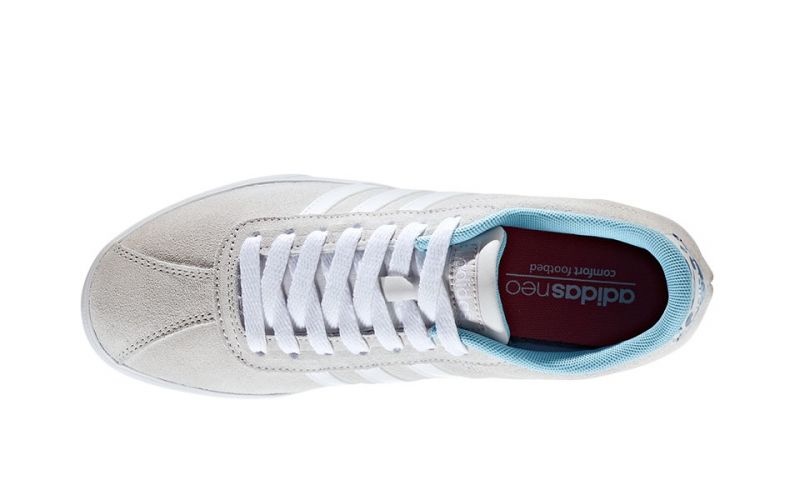 Aparador Disturbio Kenia ADIDAS NEO COURTSET MUJER GRIS BLANCO