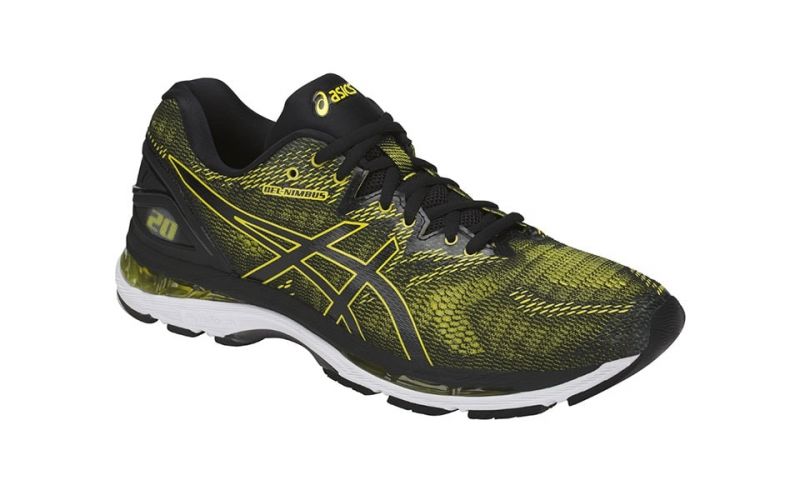 ASICS GEL NIMBUS 20 PRETO AMARELO T800N 8990 | Nimbus 20 Homem