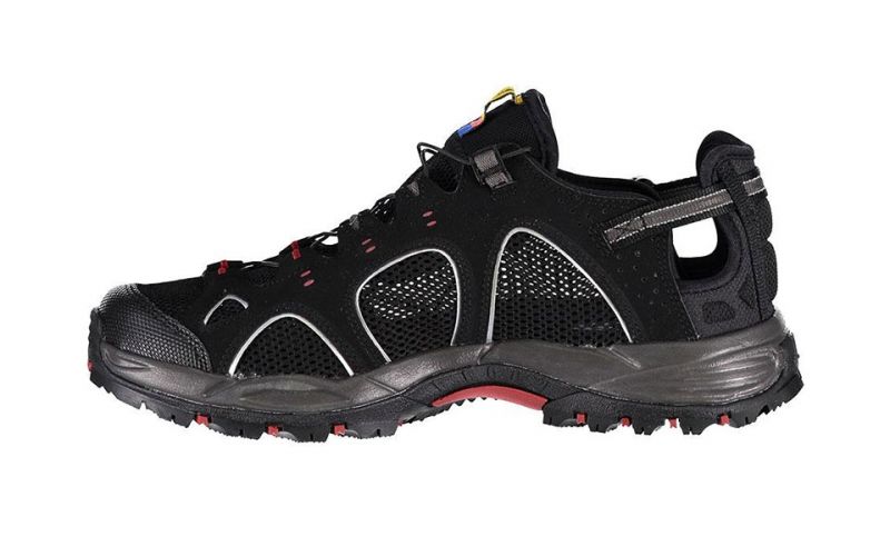 SALOMON TECHAMPHIBIAN 3 BLACK RED Trekking on offer New