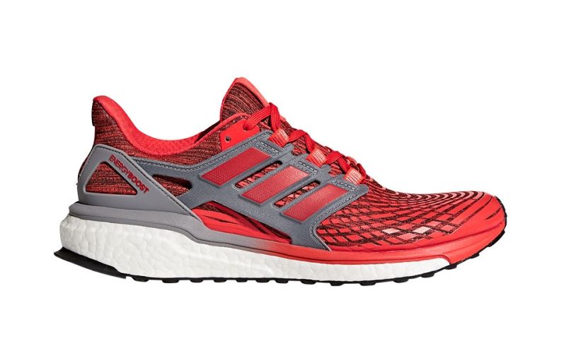 ADIDAS Energy Boost Rouge Gris - Chaussures de running en promotion