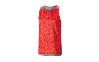 Mizuno CAMISETA ELITE AERO SINGLET  ROJO GRIS MUJER J2GA800160