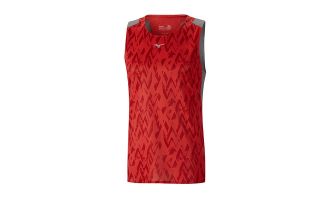 Mizuno CAMISETA ELITE AERO SINGLET  ROJO GRIS MUJER J2GA800160