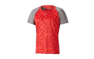Mizuno CAMISETA AERO TEE ROJO GRIS J2GA800260