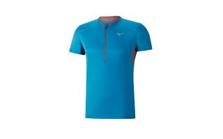 Mizuno CAMISETA MUJIN RACE HZ TEE AZUL GRIS J2GA800423