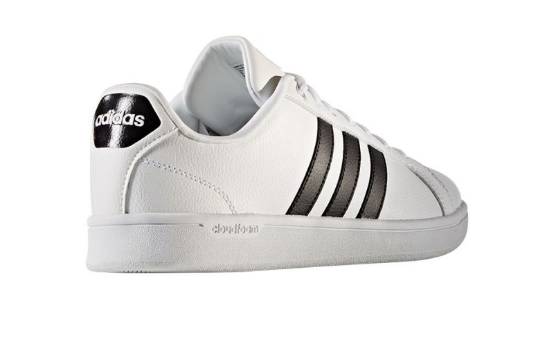 adidas neo cloudfoam black and white