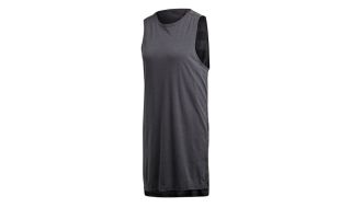 adidas CAMISETA SIN MANGAS ID LONG TEE MUJER GRIS