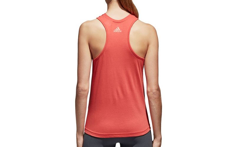 Y puerta ecuador Camiseta adidas sin mangas Climalite Logo Tank Mujer Escarlata