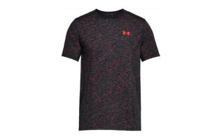 UNDER ARMOUR CAMISETA THREADBORNE SEAMLESS SS NEGRO ROJO UA1289596 016