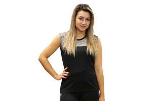 CAMISETA SISA BOOM NEGRO GRIS MUJER