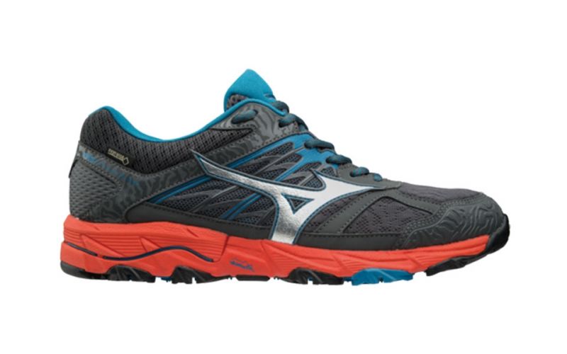Mizuno Wave Mujin 5 GTX gris fonc bleu Chaussures adaptables