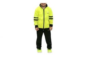 Softee TRACKSUIT WEST POINT KIDS FLUORESCENT YELLOW BLACK