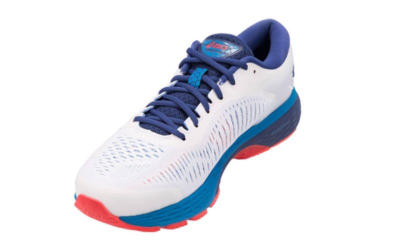 gel kayano 25 white blue