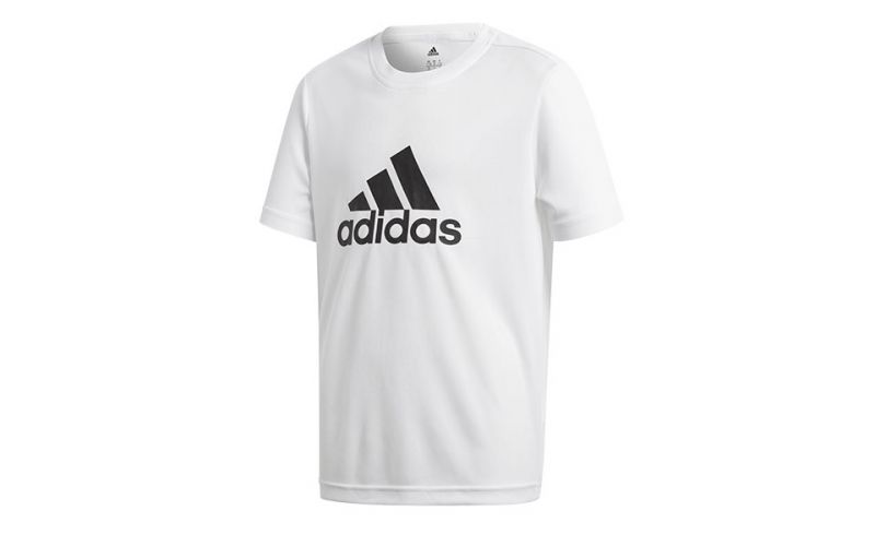 Camiseta adidas Yb Gu Tee Blanco Negro nino BK0713