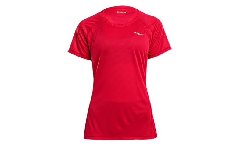 Camiseta Saucony Hydralite Manga Corta Morado Mujer