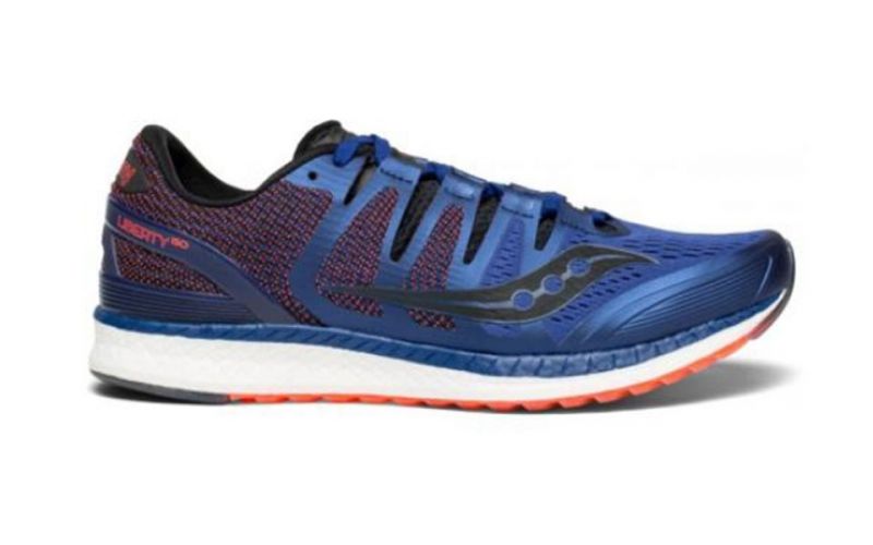 Saucony Liberty Iso Blue Red - With Crystal Rubber