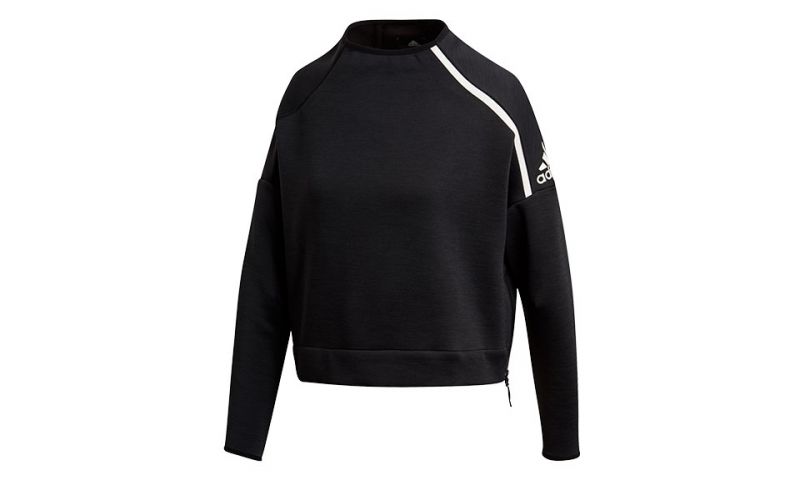 Sudadera Mujer Zne Crew Negro Cz2819
