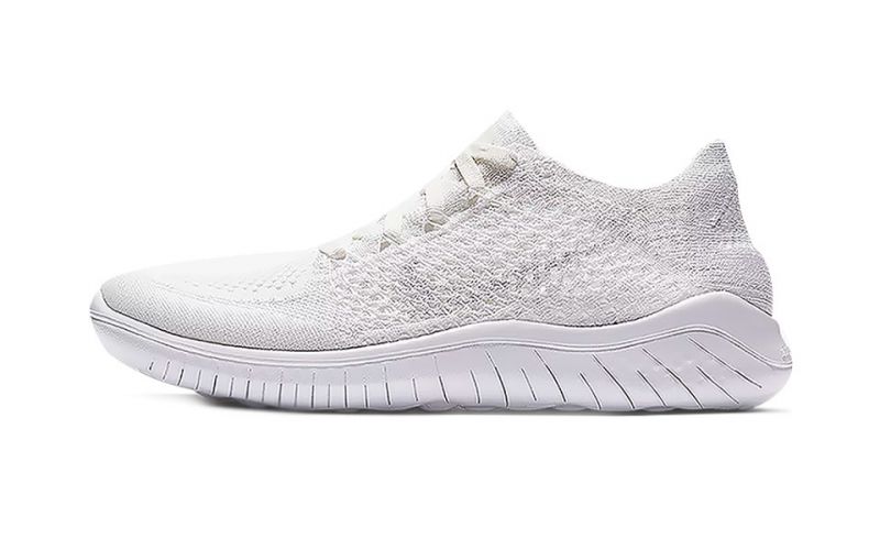 cocinar Gigante Subir Nike Free Rn Flyknit 2018 Blanco Mujer - Suavidad en los pies