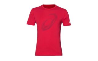 CAMISETA RUNNING SILVER SS TOP ROJO