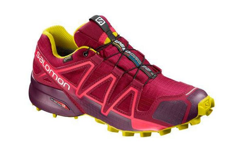 Salomon 4 Rojo Negro Mujer Zapatillas trail mujer