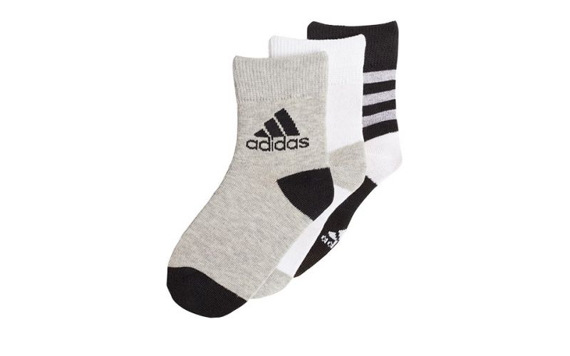 Adidas 3P white grey black ankle socks - Soft and comfortable