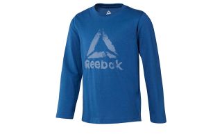 Reebok CAMISETA MANGA LARGA TRAINING ESSENTIALS NIO AZUL