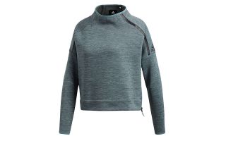 ADIDAS SUDADERA ZNE CREW MUJER GRIS