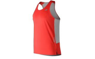 New Balance T-SHIRT ICE 2.0 SINGLET ROSSO