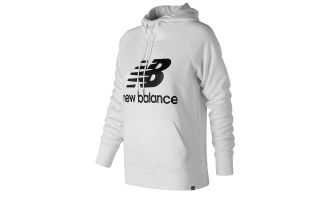 NEW BALANCE SUDADERA ESSENTIALS PULLOVER HOODIE BLANCO MUJER