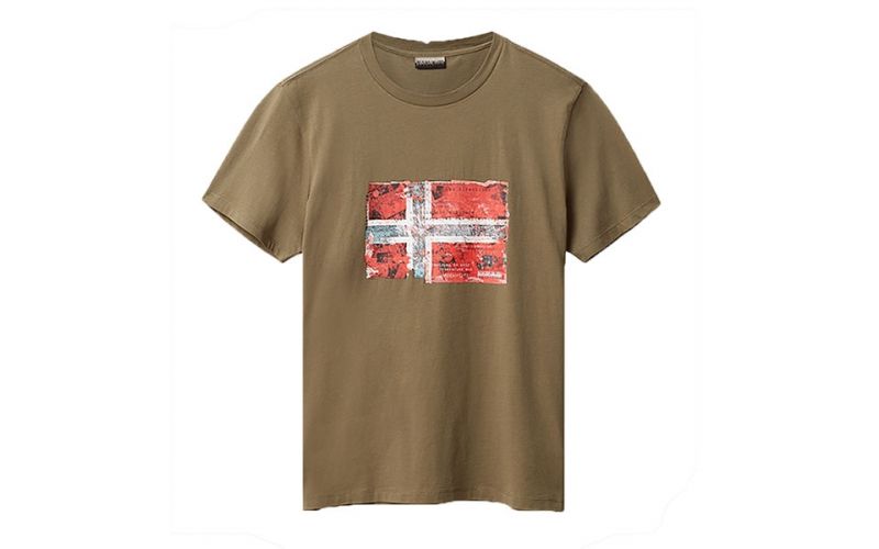 Napapijri Camiseta Seitem Verde - Farbe: Eu LGröße: HERREN- Erzeugniscode: 5400852305127