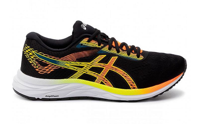 asics black yellow